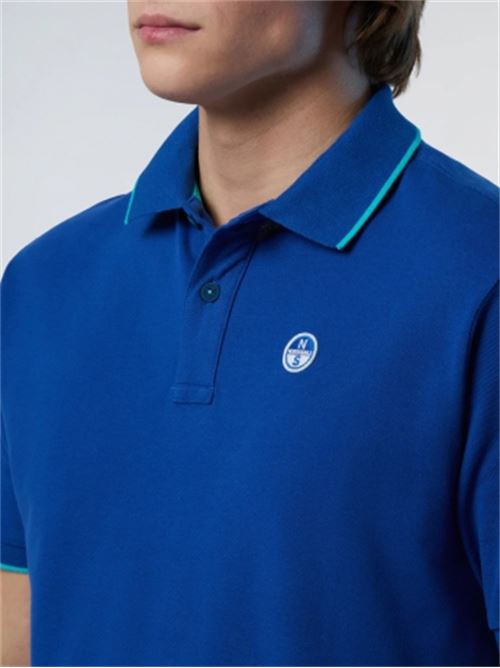 POLO SHORT SLEEVE COLLAR W/STRIPED IN CONTRAST NORTH SAILS | 692452/0790